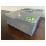 Metal security lock box