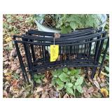 Metal garden fence panels (9)