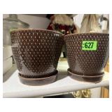 Matching flower pots (2)