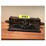 Metal desk calendar