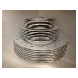 Grey Mist Minton bone china plates