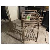 Willow plant stand, flower pot