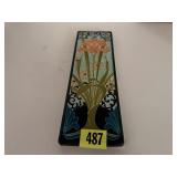 Motawi Tileworks floral art tile
