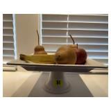 Cake stand, faux fruit