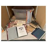 Paper crafting supplies, cardstock, book binding,