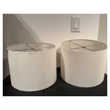 Drum lampshades (2)