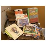 Paper craft supplies, cardstock, artwork,