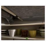 Shelf of flower pots