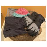 NWT Thinsulate lined gloves, hat, neck wraps