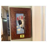 Motawi Tileworks woodpecker art tile