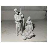 Porcelain Mary, Joseph, Baby Jesus nativity