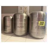 Chrome capsule canister, 3 piece set