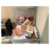 Tote of envelopes, greeting cards