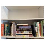 Shelf of botanical, gardening books