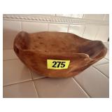 Burl wood bowl
