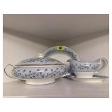 Grey Mist Minton bone china bowl, tureen, gravy