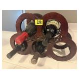 Countertop wine holder, bottles included