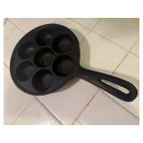 Cast iron Danish pancake pan