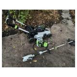 EGO cordless trimmer, self-propelled lawn mower,