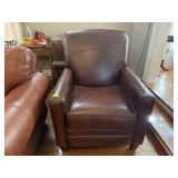 Brown arm chair