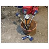 Clay pot, garden sprayers