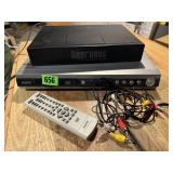 DVD player, Sopranos DVD boxed set, remote
