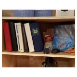 Office supplies, 3 ring binders, scissors,