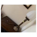 Art deco torch style accent lamp