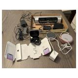 Electronics lot, I Home docking station, ear buds