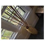 Floor vase, decorative sticks included