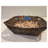 Basket of Scrabble tiles