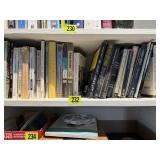 Shelf of books, Virginia Woolf, Ernest Hemingway