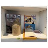 Pottery, prayer, cartoon coffee table books,