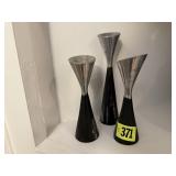 Set of Danish candlesticks (3)