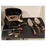 Gardening hand tools, tote bag
