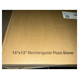 NEW Uncook 15" x 12" rectangular pizza stone