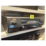 JVC video cassette recorder/ VHS player, remote