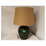 Stoneware pottery table lamp