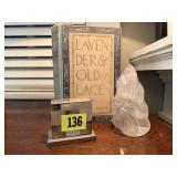 Lavender & Lace book, stone