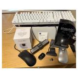 Computer accessories, keyboard, mouse, cameras