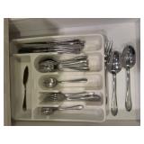 Tray of silverware