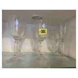 Ziesel Glass German wine goblets (6)