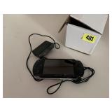 PSP video game player