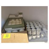 Votive, tea light candles