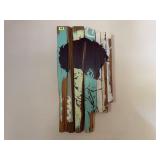 Rustic portrait art piece