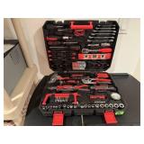 Portable tool set, combination wrencehs, level,
