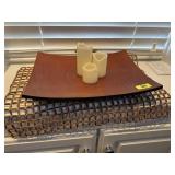 Decorative charger, battery operated candles