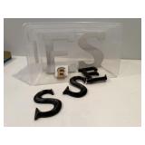 Craft letters, E & S