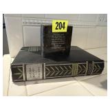 "Madame Bovary" book, stone quote block