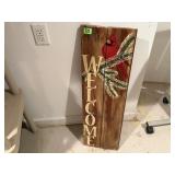 Hand painted Welcome sign